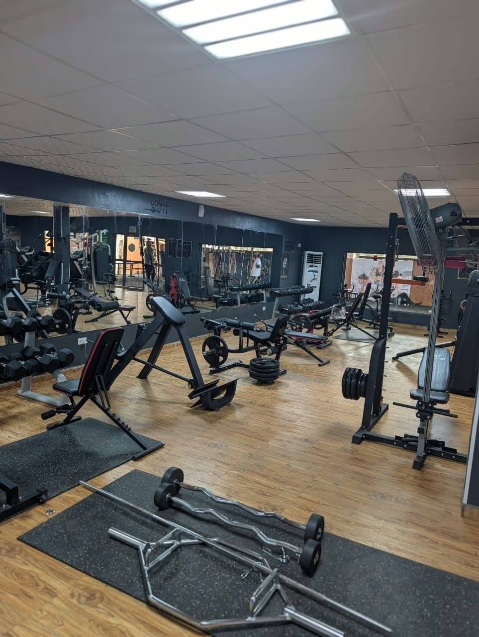 NathJay Fitness gym floor with weights and benches